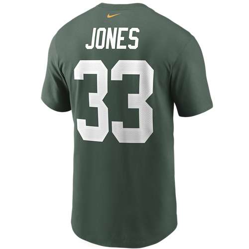 Men's Nike Aaron Jones Green Bay Packers Name & Number T-Shirt Size: Small