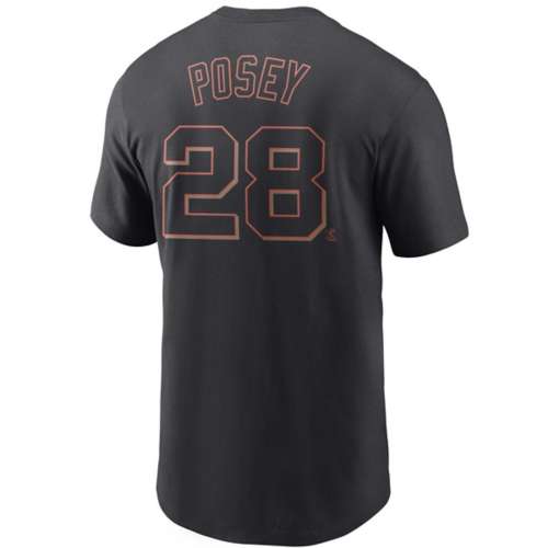 Nike San Francisco Giants Buster Posey #28 Name & Number Team T