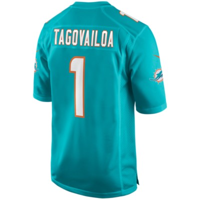 Miami Dolphins No1 Tua Tagovailoa Men's Nike Multi-Color 2020 NFL Crucial Catch NFL Jersey Greyheather