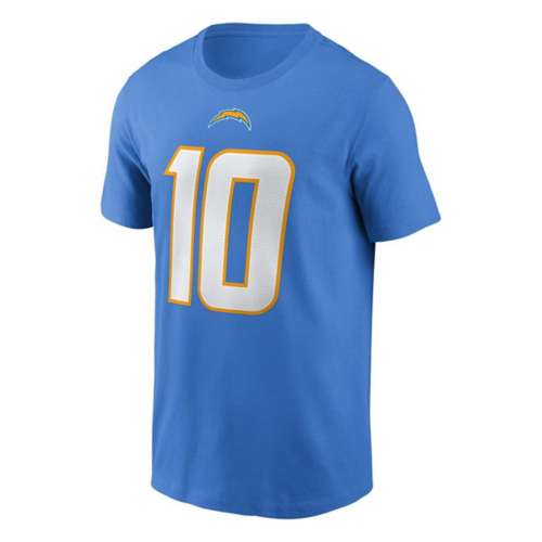 Men's Nike Justin Herbert Powder Blue Los Angeles Chargers Name & Number T-Shirt Size: Small