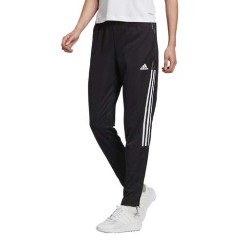 adidas Women's Standard Tiro Track Pants, Black/Wild Pink, Large