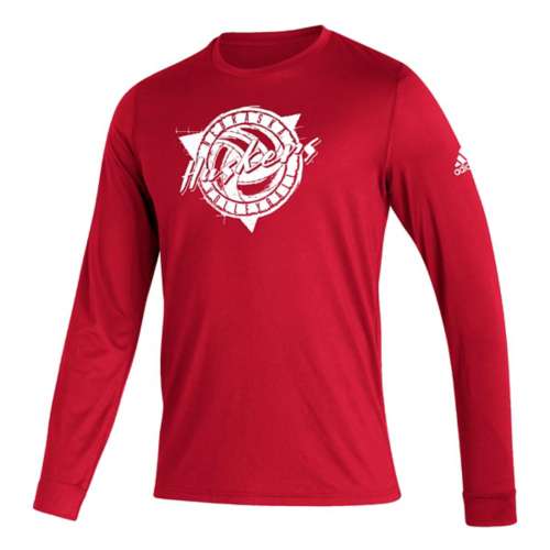 adidas Nebraska Cornhuskers 90's Volleyball Long Sleeve Shirt
