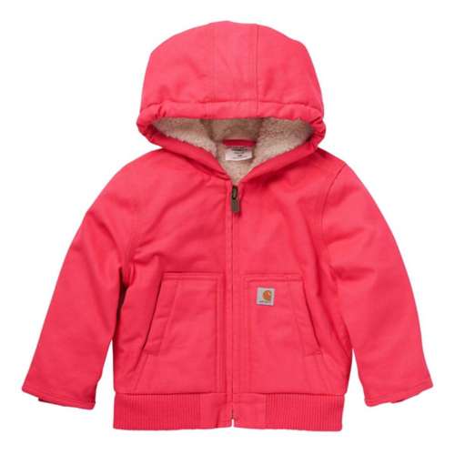 Grey clothing men Toddler Girls Carhartt Front Zip Insulated