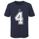 Nike Kids' Dallas Cowboys Dak Prescott #4 2020 Name & Number T-Shirt