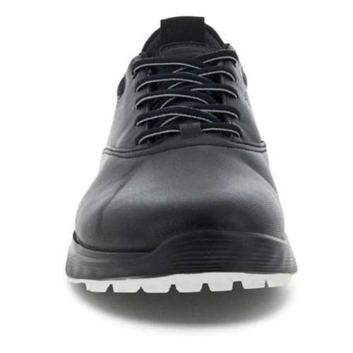 Men's ecco Black S-Three Spikeless Golf Shoes