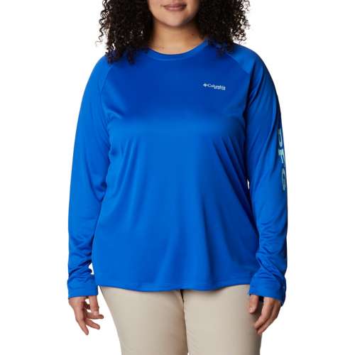 pour continuer le sport en été ou pour un style sportswear, Women's  Columbia Plus PFG Tidal Tee II Long Sleeve Shirt