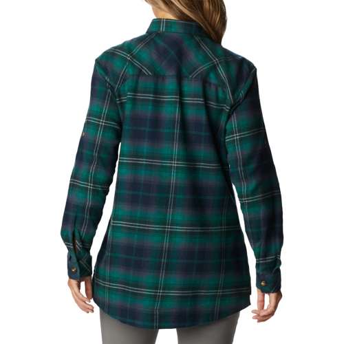 Women's Columbia Holly Hideway Flannel Long Sleeve Button Up Shirt