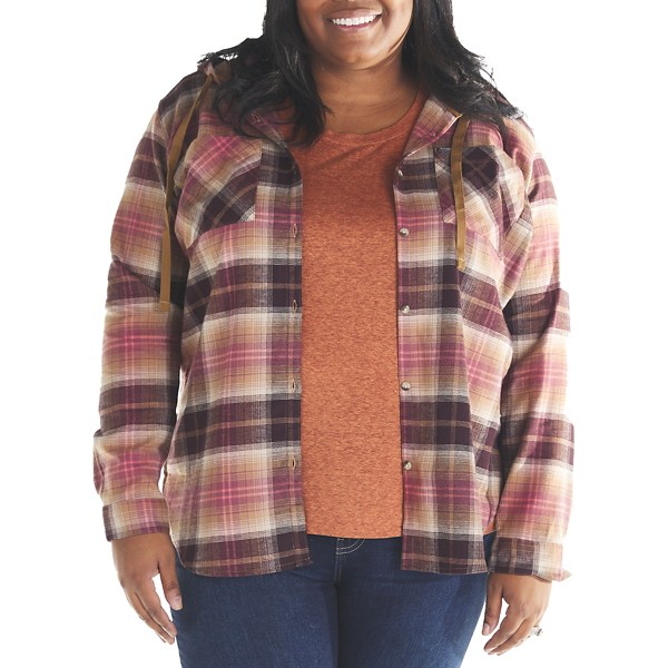 Women's Columbia Plus Size Anytime Stretch Hooded Long Sleeve Shirt product image