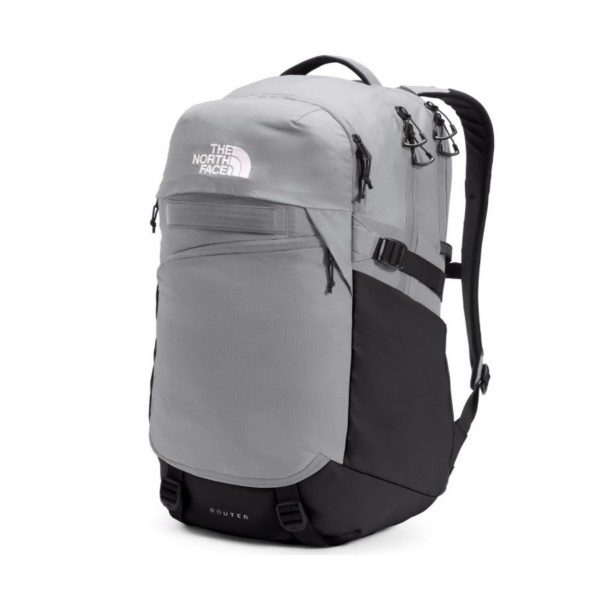 Photos - Backpack The North Face Router  Meld Grey/TNF Black Meld Grey/TNF Black 19764213064 