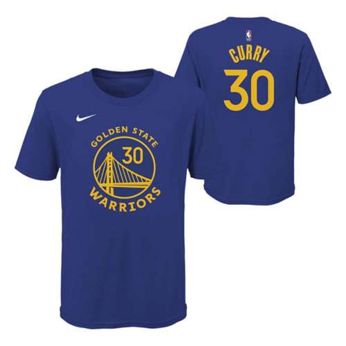 Nike, Shirts, Nike Golden State Warriors Stephen Curry Player Name And  Number Tshirt