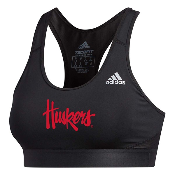 adidas Women's Nebraska Cornhuskers Logo Sports Bra product image