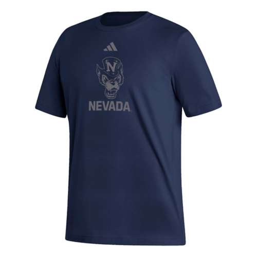 adidas shipping Nevada Wolf Pack Wolfie Logo T-Shirt