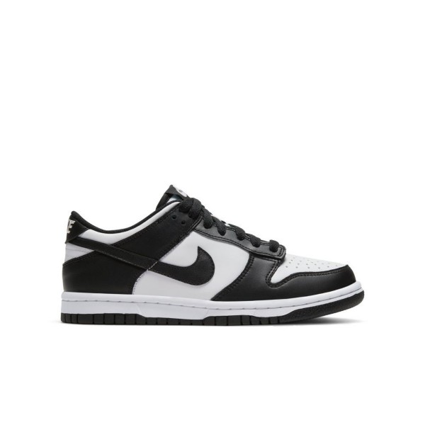Kids' Nike Dunk Low Shoes Big 4.5 Regular White/Black/White