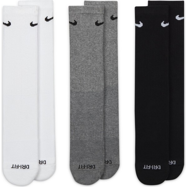 Nike Everyday Plush Cushioned Training Crew Socks - 3 Pack