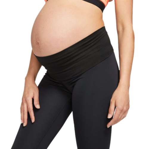 Black Pregnancy Workout Leggings  Maternity Exercise Tights – Born  Primitive