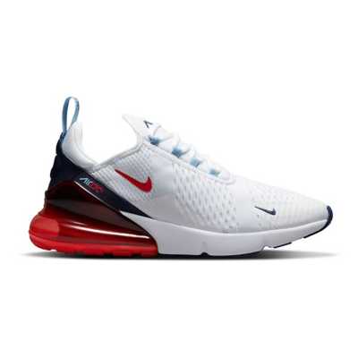 Nike Men's Air Max 270 Shoes, Size 11.5, White/Midnight Navy/Red
