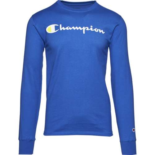 Men's Champion Classic Script Graphic Long Sleeve T-Shirt