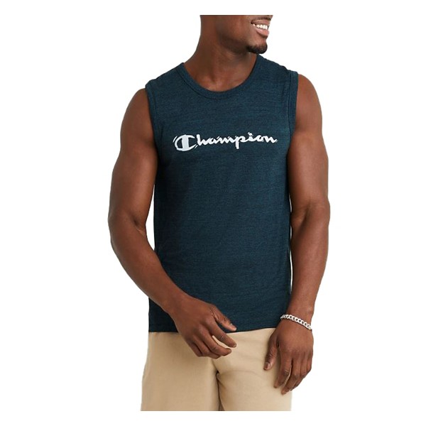 Men's Champion Waves Script Logo Classic Graphic Powerblend Tank Top product image