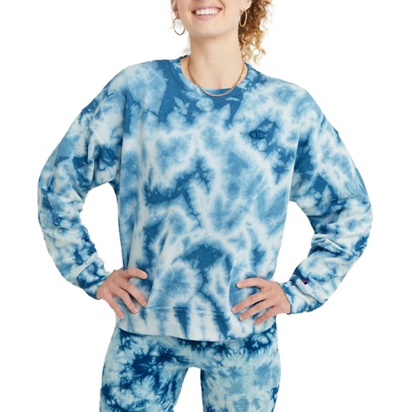 Women's Champion Relaxed Fleece Dye Crewneck Sweatshirt product image