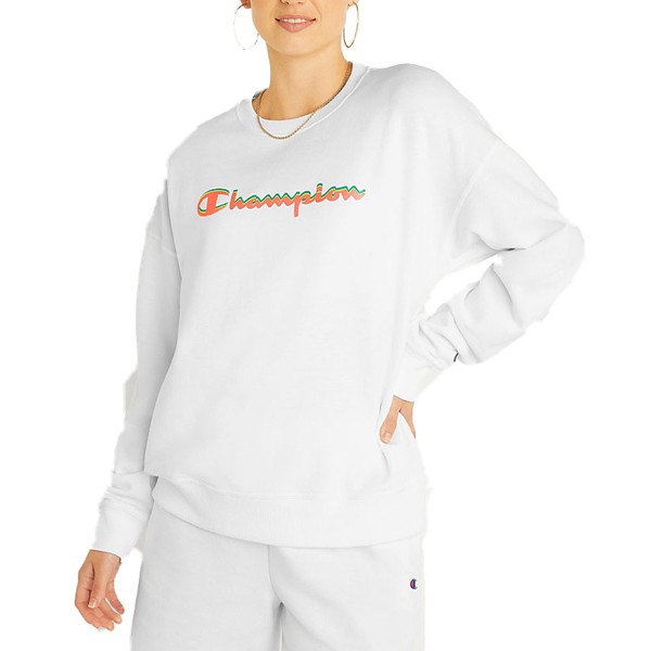 Women's Champion Powerblend Relaxed Double Shadow Script Graphic Crewneck Sweatshirt product image
