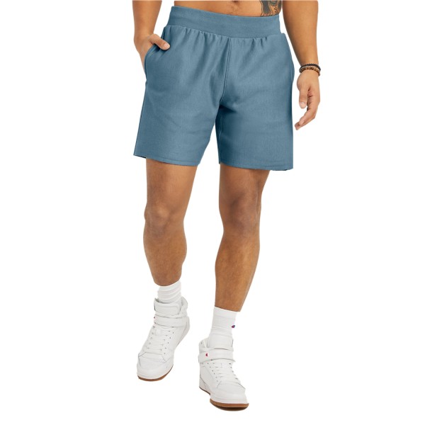 Men's Champion Patch Logo Reverse Weave Cut Off Lounge Shorts product image