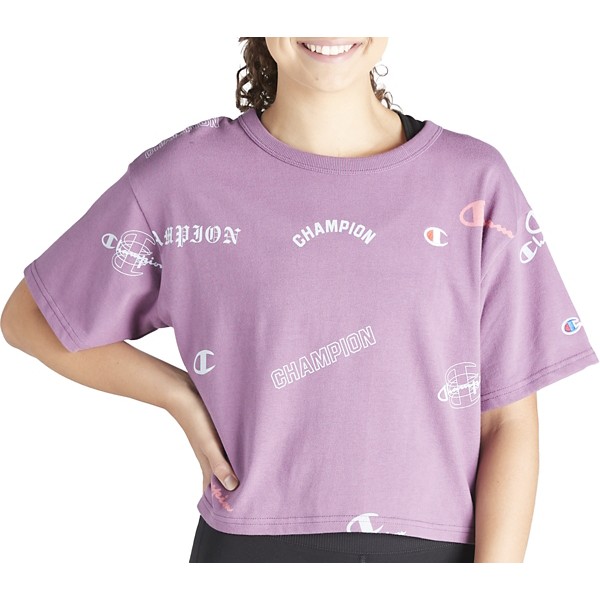 Women's Champion Small Graphic Logo Cropped Heritage Crop Top product image
