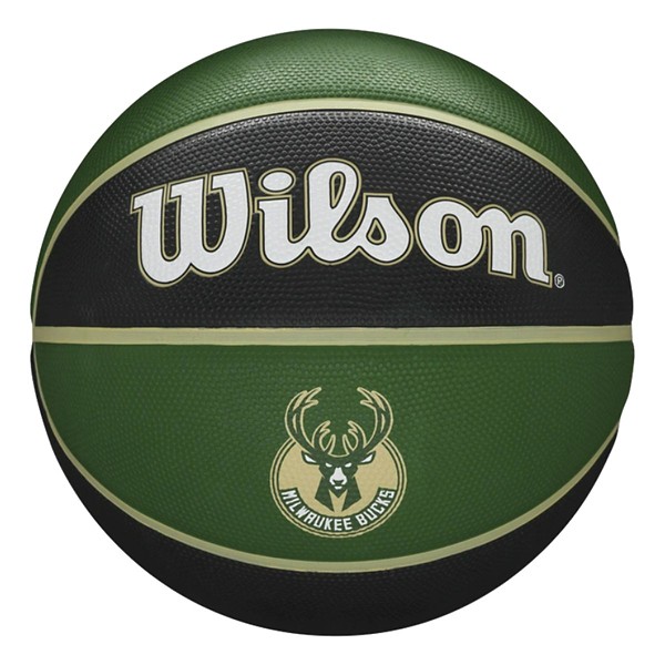 Photos - Basketball Hoop Wilson NBA Milwaukee Bucks Team Tribute Basketball Milwaukee Bucks 19497903373 