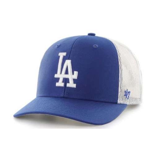 LOS ANGELES DODGERS Sweatshirt Crew Neck 47 BRAND Blue MLB World Champion  Soft