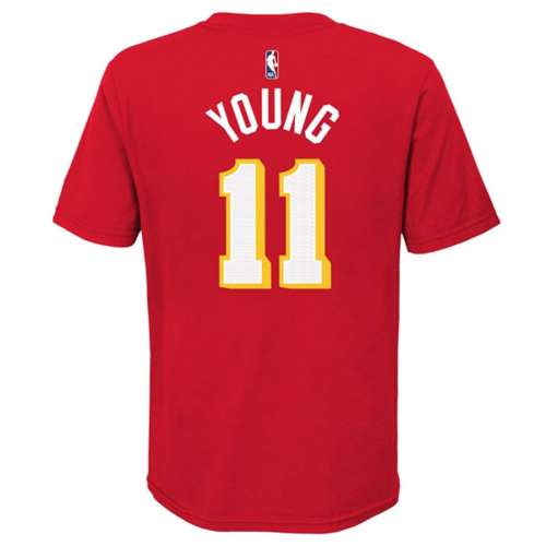 nike denver Kids' Atlanta Hawks Trae Young Name & Number T-Shirt