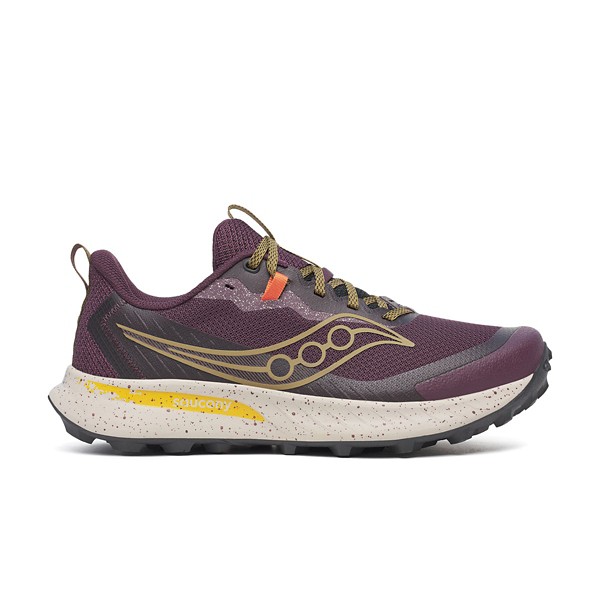 Men's Saucony Peregrine 15 Trail Running Shoes 10 Regular Wine/Kodiak