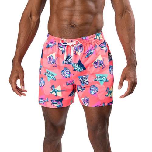 FISH PRINT SWIMMING TRUNKS - Chalk pink