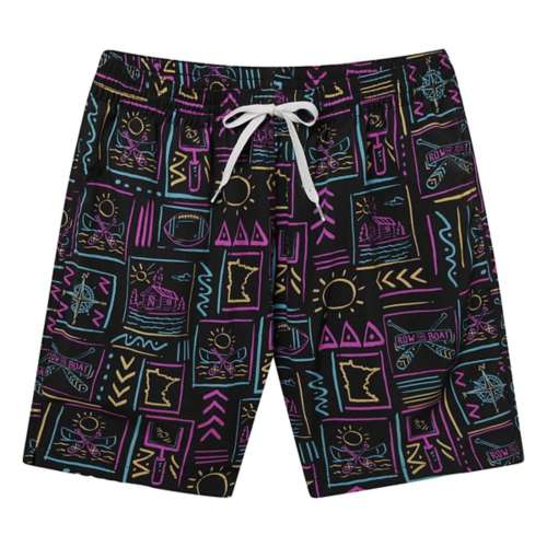 Chubbies Minnesota Golden Gophers Row The Boat 7 Inch Inseam Camp Volley Shorts
