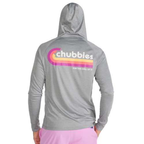 Men's Chubbies Big Wave Sun with Hoodie Long Sleeve Hooded T-Shirt