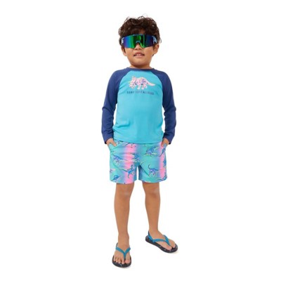 Baby Boys' Chubbies Classic UPF 50+ Long Sleeve Swim Rashguard