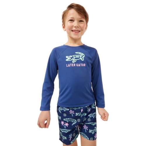Toddler Boys' Chubbies Classic UPF 50+ Long Sleeve Swim Rashguard