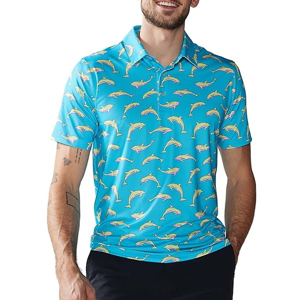 Men’s Chubbies Performance 2.0 Polo Small The Flying Dolphins