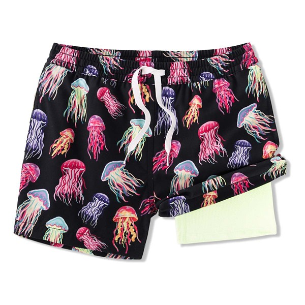 Boys' Chubbies Lined Classic Swim Trunks Small The Don't Be Jellies