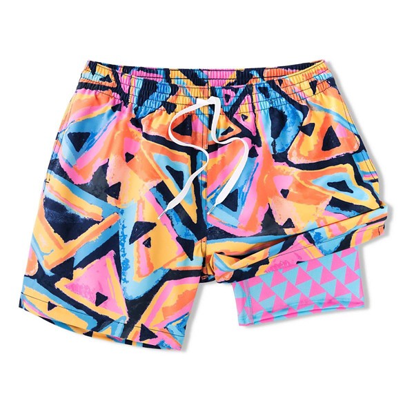Men's Chubbies Lined Classic 4" Swim Trunks XLarge The Exploding Nachos