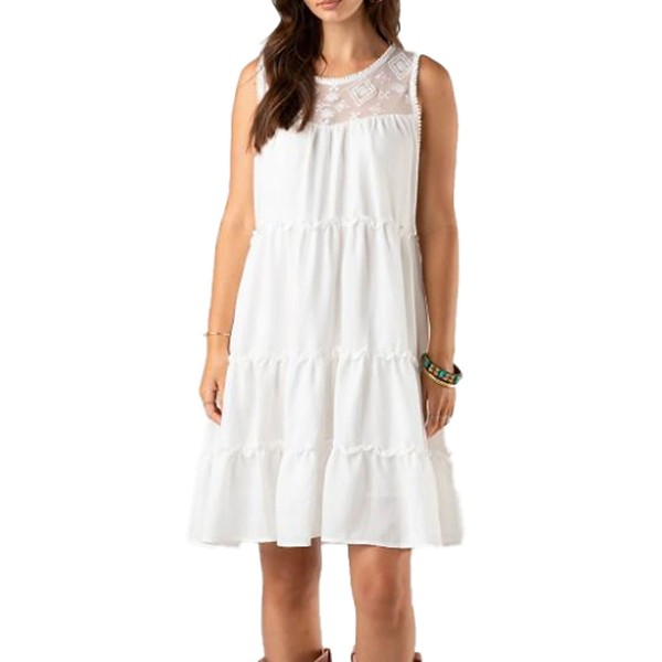 Women's Miss Me Tier Sheer Midi Dress product image