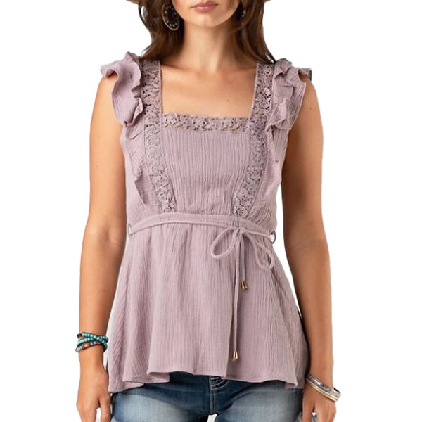 Women's Miss Me Lace Flounce Frill Shirt product image