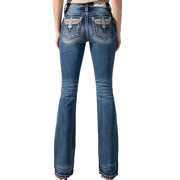 Women's Miss Me Jeans Sky Aztec Slim Fit Bootcut Jeans product image
