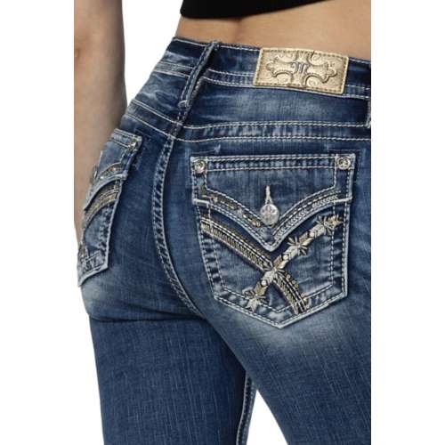 Women's Miss Me Jeans Golden Arches Slim Fit Skinny Jeans