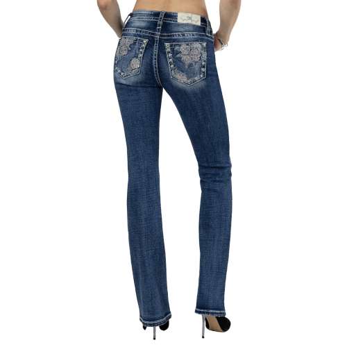 Women's Miss Me Jeans Shining Floral Bootcut Jeans