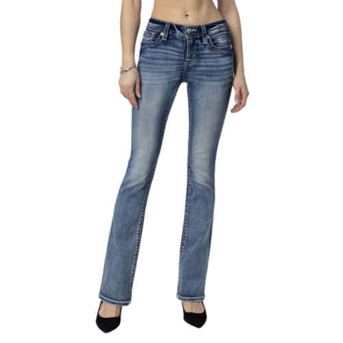 Women's Miss Me Jeans Pop Wings Slim Fit Bootcut Jeans
