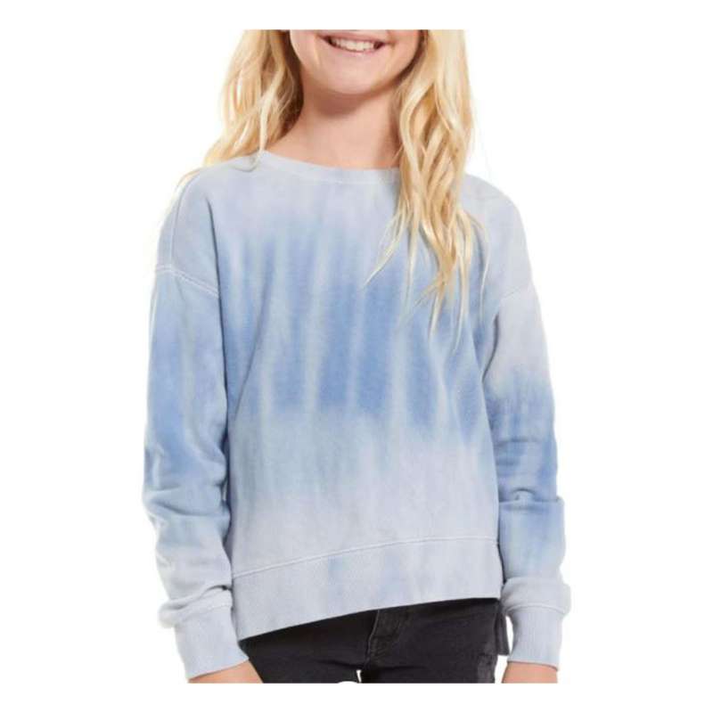 Girls' Z Supply Tie Dye Modern Crewneck Sweatshirt