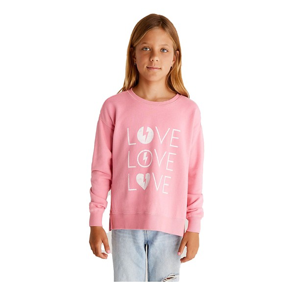 Girls' Z Supply Modern Weekender Love Crewneck Sweatshirt product image