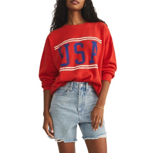 Women's Z Supply USA Sunday Crewneck Sweatshirt | SCHEELS.com