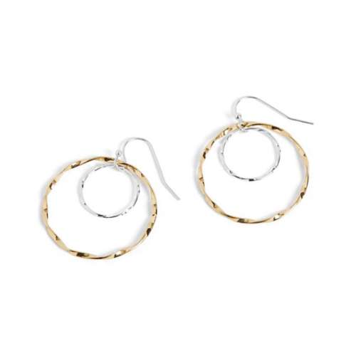 TGB Brands Wavy Double Hoop Earrings