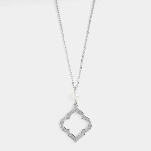 TGB Brands Pearl Open Shape Necklace