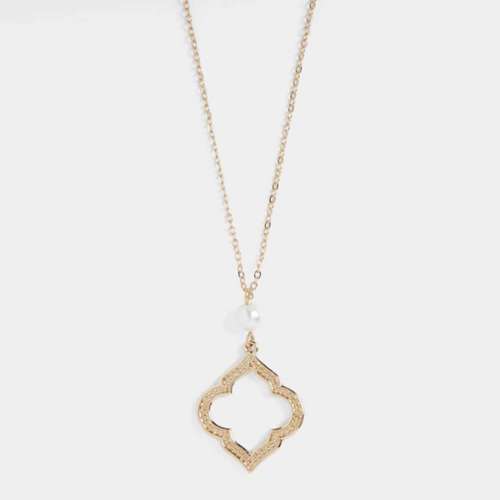 TGB Brands Pearl Open Shape Necklace
